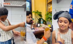 ദിലീപിന് സ്വന്തം കൈകൊണ്ട് ‘ഐസ് ടീ’ തയ്യാറാക്കി നല്‍കി കുട്ടിഷെഫ് മഹാലക്ഷ്മി; ‘ഐസ് ടീ സ്പെഷ്യലിസ്റ്റ്’ മാമാട്ടിയുടെ ക്യൂട്ട് വീഡിയോ പങ്കിട്ട് കാവ്യ മാധവന്‍