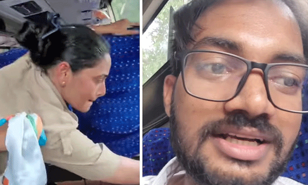 പ്രതിഷേധത്തിനിടെ പിടിയിലായി; ‘ദീദി പ്ലീസ്, എന്നേ വിട്ടേക്കൂ’, പോലീസിനോട് അപേക്ഷിച്ച് യുവാവ്, വീഡിയോ വൈറൽ