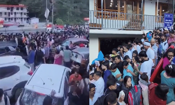 കൈഞ്ചി ധാമിലേക്ക് ഭക്തജനപ്രവാഹം; മണിക്കൂറുകളോളം ഗതാഗതക്കുരുക്കിൽ കുടുങ്ങി യാത്രക്കാർ, വൈറലായി ദൃശ്യങ്ങൾ
