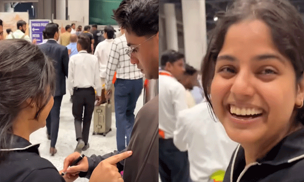 “ഒന്ന് തൊട്ടോട്ടെ?”; വിശ്വസിക്കാനാകാതെ അഭിഷേക് ശർമയുടെ കൈയിൽ തൊട്ട് ആരാധിക, വീഡിയോ വൈറൽ
