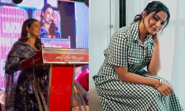 ‘ജാതിമത വര്‍ഗീയത ഉണ്ടാകരുത്; പക്ഷേ എല്ലാവര്‍ക്കും ജീവിതത്തില്‍ രാഷ്ട്രീയം ഉണ്ടാവണം...’ വിദ്യാര്‍ത്ഥികള്‍ക്ക് മുന്നില്‍ പ്രിന്‍സിപ്പാളിനെ തിരുത്തി നിഖില വിമല്‍