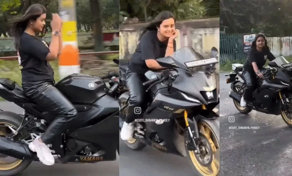 ഹെൽമറ്റില്ലാതെ ബൈക്കിൽ അഭ്യാസപ്രകടനം; വീഡിയോ വൈറലായതോടെ യുവതിക്ക് 16,000 രൂപ പിഴ