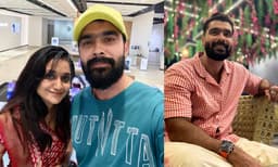 Actor Vivek Gopan with his wife Sumi (Image Source: Instagram)