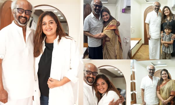Meghna Raj share picture with rajanikanth (Image Source: Instagram)
