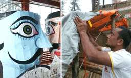 ഏഴ് പതിറ്റാണ്ടായി ദസറയ്ക്ക് രാവണപ്രതിമയൊരുക്കുന്നത് മുസ്‌ലിം കുടുംബം; മതസൗഹാർദത്തിന്റെ മാതൃകയായി മീററ്റിൽ നിന്നുള്ള കലാകാരന്മാർ
