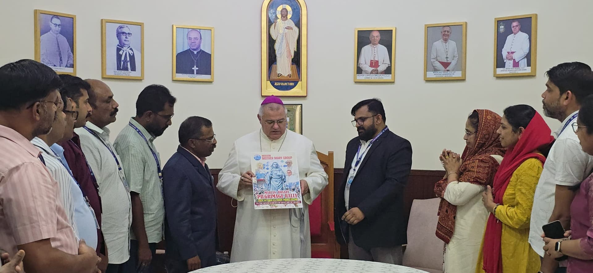 മരിയന്‍ അഖണ്ഡ ജപമാലയുടെ 'മിഷന്‍ മദര്‍ മേരി 2026'  തീര്‍ത്ഥാടന പോസ്റ്റര്‍ പ്രകാശനം ചെയ്തു 