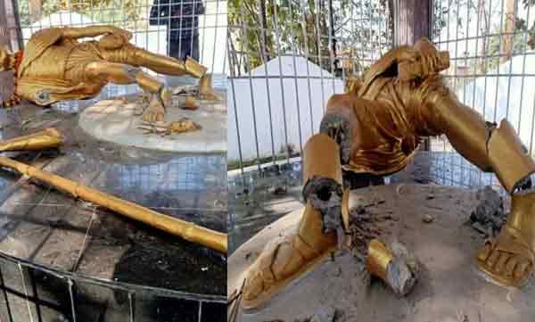 ജാര്ഖണ്ഡില് മഹാത്മാ ഗാന്ധിയുടെ പ്രതിമ തകര്ത്ത നിലയില് കണ്ടെത്തി