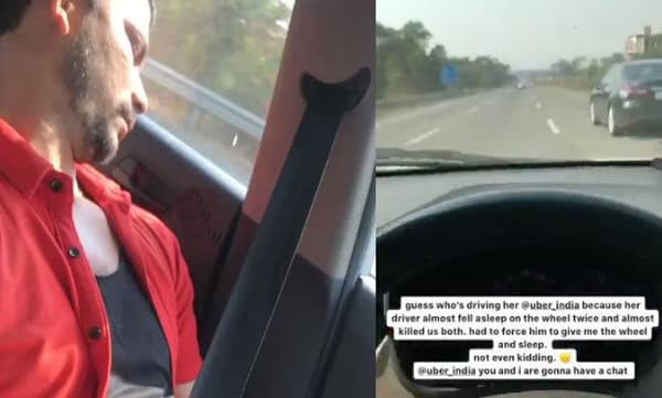 ഡ്രൈവ് ചെയ്യുന്നതിനിടെ ഡ്രൈവര് ഉറങ്ങിപ്പോയി; ഊബര് കാര് ഓടിച്ച് യാത്രക്കാരി വീട്ടിലെത്തി