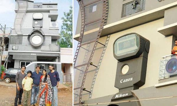ഈ ഫോട്ടോഗ്രാഫറുടെ വീട്ടുപേര് 'ക്ലിക്ക്'; വീടു കണ്ടാല് ക്യാമറ തന്നെ...!