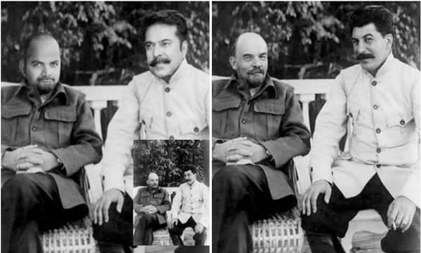 ഞാൻ ലെനിൻ, മമ്മൂക്ക സ്റ്റാലിൻ; ചിത്രം പങ്കുവച്ച് വിനയ് ഫോർട്ട്