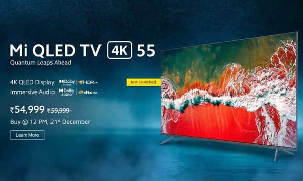 ഷവോമിയുടെ ആദ്യ ക്യൂഎൽഇഡി 4K ടിവി ഇന്ത്യൻ വിപണിയിലേക്ക്