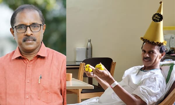 പത്ത് ദിവസം മുമ്പുള്ള ചിത്രം, അന്ന് അദ്ദേഹത്തിന്റെ ജന്മദിനം, ഒരു പക്ഷേ ഇതാകാം പി.ടി.യുടെ അവസാന ചിത്രവും; എടാ എന്ന് വിളിക്കാന് ആ വല്യേട്ടൻ ഇനി ഇല്ല; ഡോ. എസ്.എസ്. ലാലിന്റെ കുറിപ്പ്