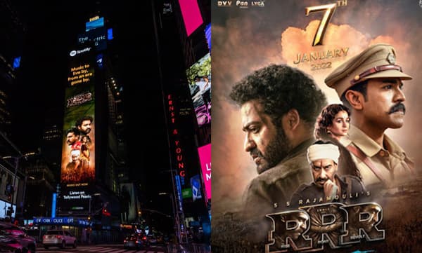 RRR movie on Times Square Newyork (Image Source: Twitter)