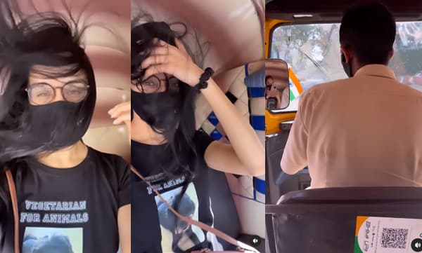 Sradha Kapoor travels in Auto Rickshaw (Image Source: Instagram)