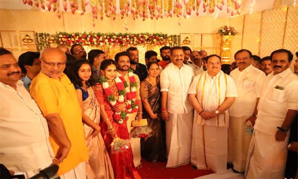 ബിജെപി സംസ്ഥാന പ്രസിഡന്റ് കെ സുരേന്ദ്രന്റെ മകന് വിവാഹിതനായി