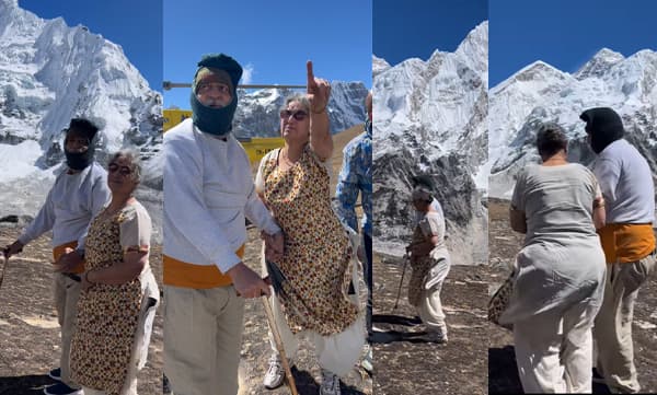 Old couples in Mount Everest (Image Source: Instagram)
