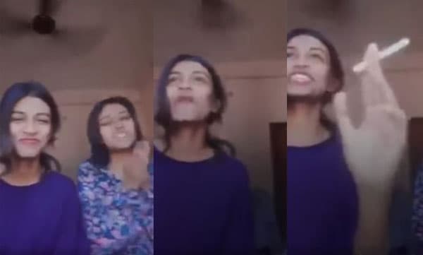 സിഗരറ്റ് വലിച്ചു ദേശീയഗാനത്തെ അവഹേളിച്ച് പെണ്കുട്ടികള്, കേസെടുത്ത് പോലീസ്; സോഷ്യല് മീഡിയയില് പ്രതിഷേധം രൂക്ഷം