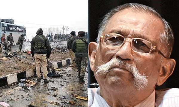 പുല്വാമയില് 40 സൈനികര് കൊല്ലപ്പെട്ട ആക്രമണത്തിന്റെ പ്രാഥമിക ഉത്തരവാദിത്വം കേന്ദ്രസര്ക്കാരിന് ; വിമര്ശനവുമായി മുന് സൈനിക തലവനും