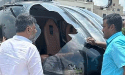 കർണാടകയില് ഡികെ ശിവകുമാറിന്റെ ഹെലികോപ്ടറിൽ പരുന്തിടിച്ചു, അടിയന്തിരമായി താഴെയിറക്കി