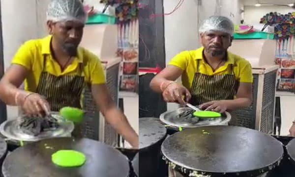 ദോശ നല്ല ദോശ... നല്ല പച്ച ദോശ, പാന് ചേര്ത്തുണ്ടാക്കിയ ദോശ