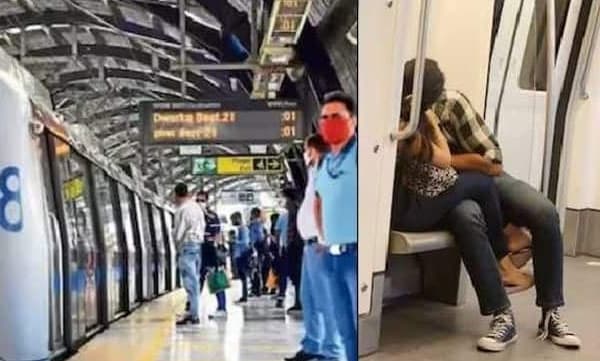 ഡല്ഹി മെട്രോയില് ലിപ്ലോക്ക് ചെയ്ത് കാമുകനും കാമുകിയും, ചിത്രം വൈറലായതോടെ മറുപടിയുമായി മെട്രോ അധികൃതര്