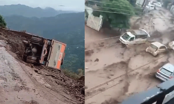 ഉത്തരേന്ത്യന് സംസ്ഥാനങ്ങളില് കനത്തമഴ തുടരുന്നു ; മണ്ണിടിച്ചിലും വെള്ളപ്പൊക്കവും, നദികളില് ജലനിരപ്പ് ഉയര്ന്നു, കോടികളുടെ നഷ്ടം