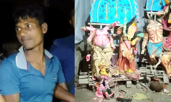 ബംഗ്ളാദേശില് ക്ഷേത്രത്തില് അതിക്രമിച്ചുകടന്ന് വിഗ്രഹങ്ങള് തല്ലിയുടച്ചു ; ഹിന്ദുസമൂഹത്തിന്റെ പ്രതിഷേധം, ഒരാള് പിടിയില്