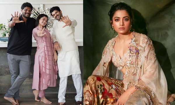 Rashmika Mandanna with Vijay Deverakonda and Parasuram Petla(Image Source: Instagram)