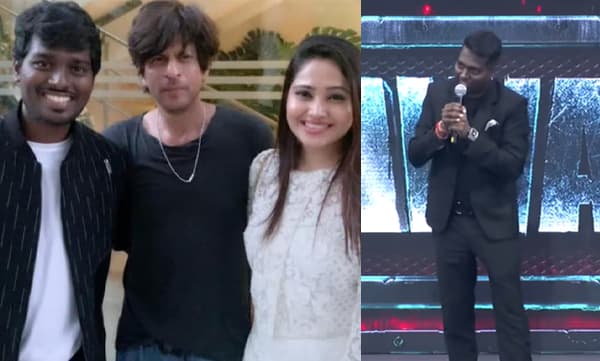 Atlee and wife priya with Shah Rukh Khan