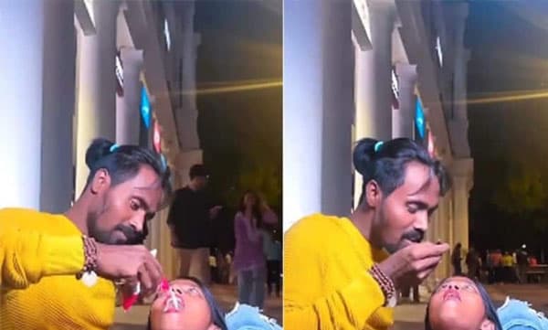 ഇതാണോ ട്രൂ ലവ്? വായില് പാലൊഴിച്ച ശേഷം പരസ്പരം കോരിക്കുടിക്കുന്ന യുവാവും യുവതിയും: വിമര്ശിച്ച് നെറ്റീസണ്സ്