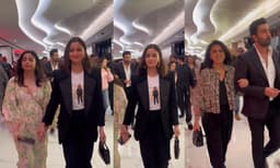 അർജുൻ സിംഗ് പ്രിന്റ് ചെയ്ത വെള്ള ടീഷര്ട്ട് ധരിച്ച് ആനിമല് കാണാന് ആലിയ ഭട്ട്, ഒപ്പം നീതുവും രണ്ബീറും