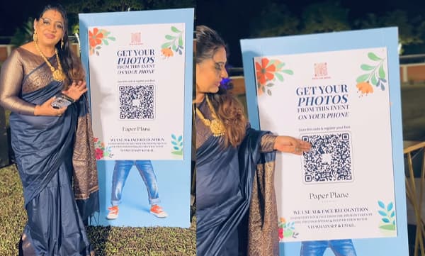 Beena antony about qr code scanner in wedding reception (Image Source: Instagram)