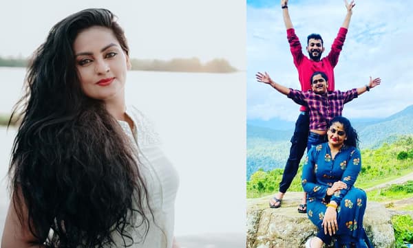 Suchithra Nair with friends