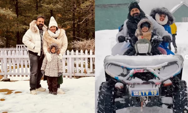 Kunchakko Boban with family (Image Source: Instagram)
