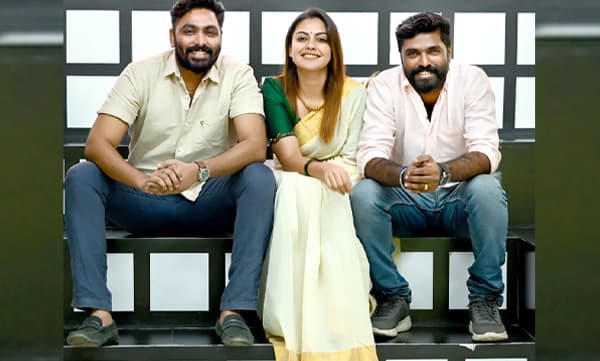 Anusree with Abhilash pillai and Ranjin Raj (Image source: Instagram)