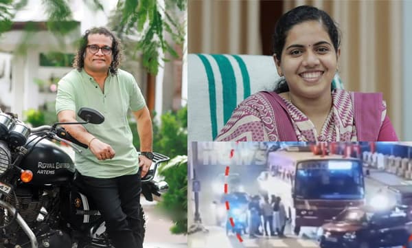 Hareesh Peradi about Mayor Arya Rajendran in the dispute with the KSRTC driver (Image Source: Facebook)