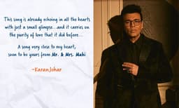 മിസ്റ്റര് ആന്ഡ് മിസ്സിസ്സ് മാഹിയിലെ റിലീസാകുന്ന പാട്ടിനെക്കുറിച്ച് ഹൃദയഹാരിയായ പോസ്റ്റുമായി കരണ്ജോഹര്