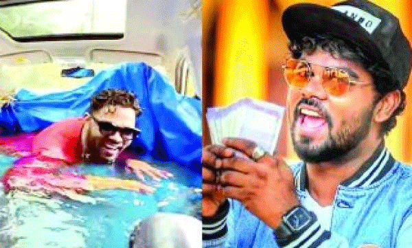 കാറിൽ സ്വിമ്മിംഗ് പൂൾ സജ്ജികരിച്ച സംഭവം :അറിവില്ലയ്മ കൊണ്ട് സംഭവിച്ചതെന്ന് സഞ്ജു ടെക്കിയുടെ വിശദികരണം