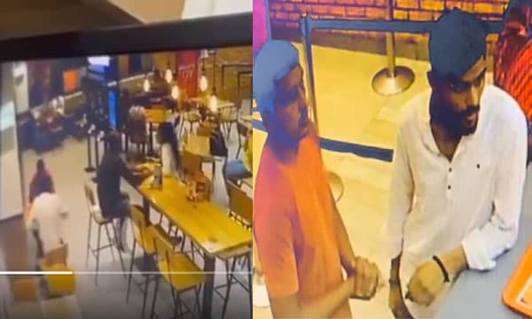 ഡല്ഹിയില് ബര്ഗര് കിംഗിനുള്ളിലെ കൊലപാതകത്തിന്റെ ഞെട്ടിക്കുന്ന സിസിടിവി ദൃശ്യങ്ങള് ; ഒരു യുവതിക്കൊപ്പം ഇരിക്കുന്ന അമനെ രണ്ടംഗ അക്രമികള് വെടിവെച്ചത് 40 തവണയോളം
