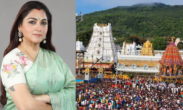 Khusboo Sundar about Thirupathi Laddu Controversy