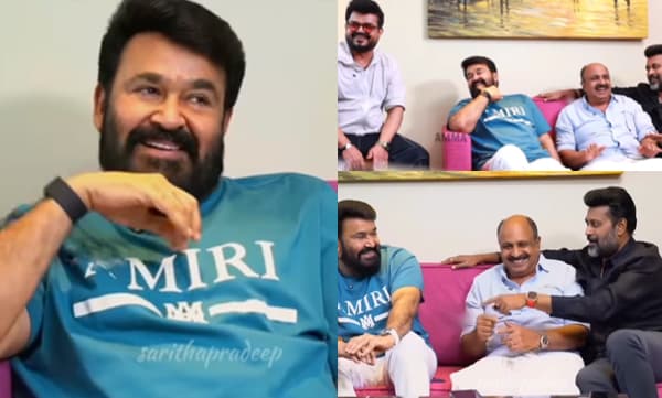 Mohanlal with Sidhique and Manoj K Jayan (Image Source: Facebook)