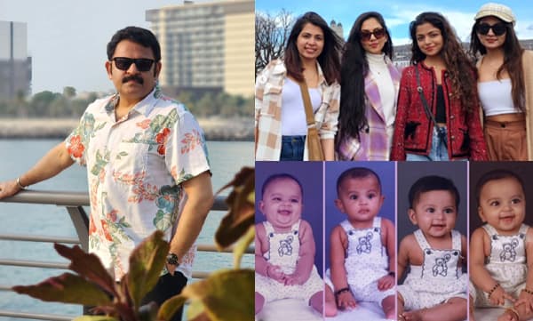 Krishnakumar with his family (Image Source: Instagram)