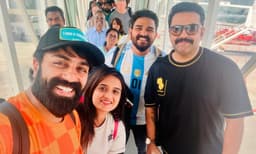 ഞങ്ങളുടെ പ്രിയപ്പെട്ട ഗോവര്ദ്ധനൊപ്പം; ചിത്രവുമായി ജിപിയും ഗോപികയും