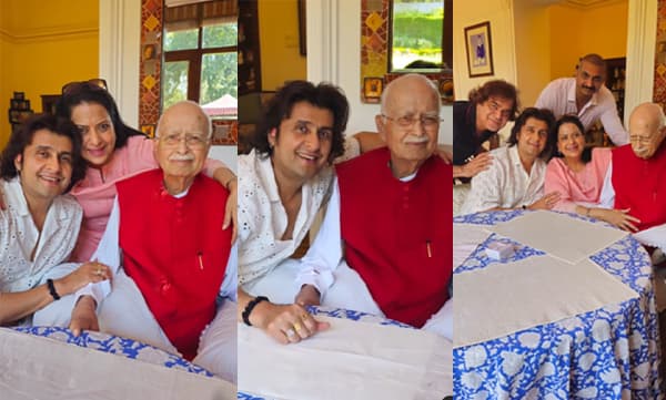 Sonu Nigam with LK Adwani (Image Source: Instagram)