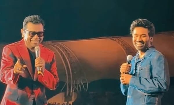 എ ആര് റഹ്മാന്റെ സംഗീതപരിപാടിക്കിടെ സര്പ്രൈസായെത്തി ധനുഷ്; ഇരുവരും ഒരുമിച്ചൊരു ഗാനവും; വീഡിയോ വൈറല്