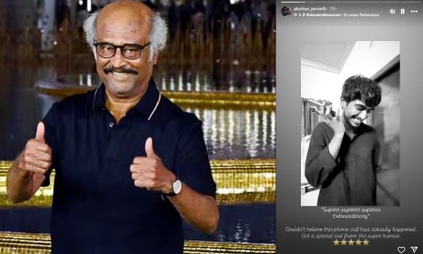 Rajanikanth congrajulate director Abishan Jeevinth (Image Source:Instagram)