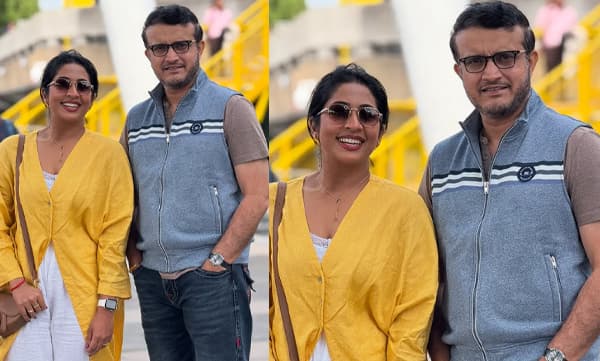 Navya Nair with Sourav Ganguly (Image Source: Instagram)