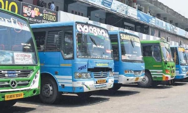 ചര്ച്ച പരാജയം; ഇന്ന് സ്വകാര്യ ബസ് സമരം ; 22 മുതല് അനിശ്ചിതകാല സമരം