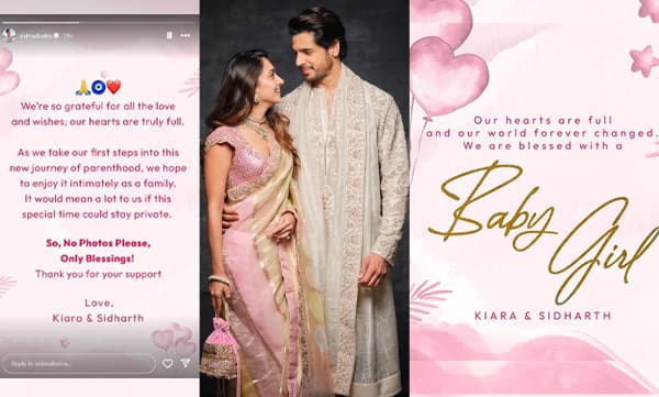 Sidharth Malhotra and Kiara welcomes their baby girl (Image Source: Instagram)