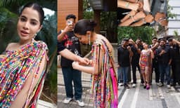 ഫ്രണ്ട്ഷിപ്പ്ഡേയിൽ ഔട്ട്ഫിറ്റില് നിന്നുള്ള ബീഡ്സ് ബാൻഡുകൾ പാപ്സിനു നല്കി ഉര്ഫി ജാവേദ്; വൈറല് ഔട്ട്ഫിറ്റുമായി താരം